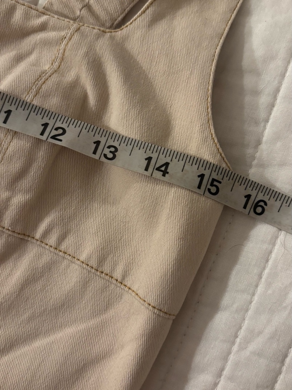 NWT Boutique 100% Cotton Corset Midi Dress Pockets Oatmeal Medium - Picture 11 of 13